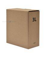 Corrugated carton box for bag-in-box bags 202x102x230mm 3L