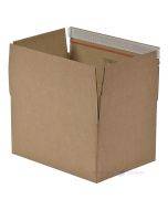 Corrugated carton box with glue strip opening strip and different heights 229x164x120-50mm
