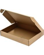 Corrugated carton box with lid 390x285x65mm