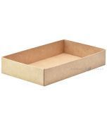 Brown-white carton bottom for gift box 170x100x30mm