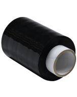 Black Stretch wrap film Miniroll 10cm wide 23mic thickness, 125m/roll