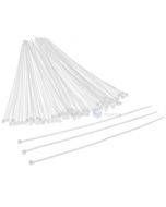 White cable tie 4,8x200mm, 100pcs/pack