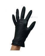 Чёрные неопудренные нитриловые перчатки L но. 10, в упаковке 100шт