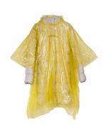 Yellow raincoat with Pakendikeskus print