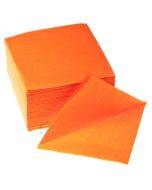 Orange 1-layered napkin 24x24cm, 400pcs/pack