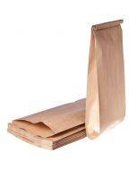 Brown paper bag 12+7x27cm 40g/m2, 100pcs/pack