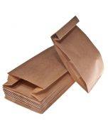 Brown paper bag 9+5x19cm 70g/m2, 100pcs/pack