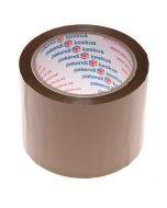 Brown packaging tape 76mm wide acrylic, 66m/roll