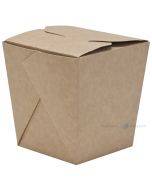Картонная коробка под китайскую еду коричневая/белая с крышкой 95x95x100см, в упаковке 35шт