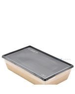 Transparent lid for 800ml 100x180mm carton salad box, 50pcs/pack