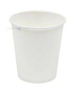 White biopaper cup 250ml with diameter 80mm, 100pcs/pack
