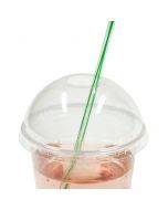 Transparent rounded lid for 300ml and 400ml drinking cup PET with diameter 95mm, 50pcs/pack