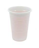 White plastic drinking cup 200ml PP, 100pcs/pack