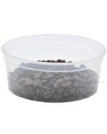 Transparent reusable food cup without lid PP 350ml diam. 125mm, 50pcs/pack
