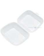 White 1-compartment thermo container 185x145x74mm, 125pcs/pack