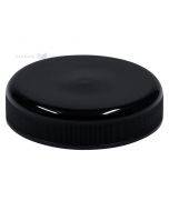 Black lid for plastic jar diameter 63mm with pressure seal