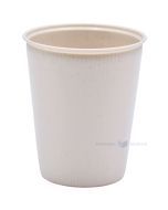 Reusable plastic gray coffee mug 250ml diam. 80mm PP 50x machine washable