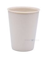 Reusable plastic gray coffee mug 430ml diam. 90mm PP 50x machine washable