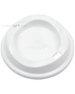 Reusable white lid for reusable plastic coffee mug 430ml with diameter 90mm PP 50x machine washable