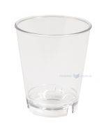 Reusable transparent drinking cup 250ml diameter 85mm