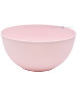 Reusable light pink plastic salad bowl 3350ml 23,5cm PP 125x machine washable
