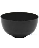 Reusable black plastic bowl 150ml diam. 82mm PS 50x machine washable