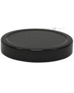 Black lid for glass jar diameter 82mm height 14mm