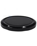 Black lid for glass jar diameter 82mm height 8mm