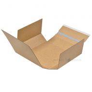 Corrugated carton box with glue strip and opening strip 200x200x60mm