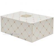 Golden pattern cake box with lid 31x22x8cm, 15pcs/pack
