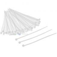 White cable tie 2,5x100mm, 100pcs/pack