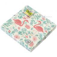 3-layered napkin with flamingos 33x33cm, 20pcs/pack