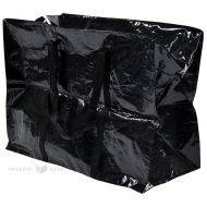 Must PP-kangast sangaga ja lukuga kott 65+34x48cm