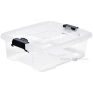 Transparent storage box with lockable lid 300x230x100mm 3,5L