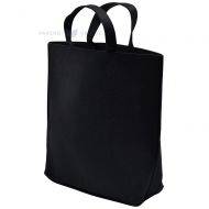 Black felt bag with handles 35+10x40cm