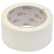 White packaging tape PVC 50mm wide, 66m/roll