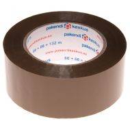 Brown packaging tape 48mm wide silent acrylic, 132m/roll