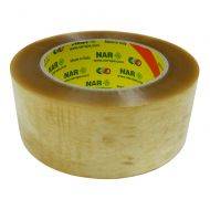 Transparent packaging tape 48mm wide solvent, 132m/roll