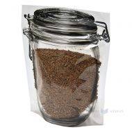 Stand-up bag with jar image 20+(2x5)x20cm, 50pcs/pack