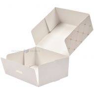 Golden pattern cake box with lid 22x22x12cm, 15pcs/pack