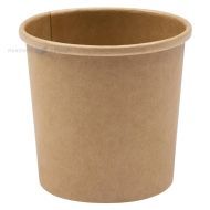 Brown carton food cup diam. 90mm 350ml, 25pcs/pack