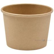 Brown carton food cup diam. 97mm 470ml, 25pcs/pack