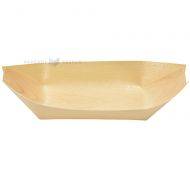 Wooden boat tray 185x100mm, 25pcs/pack