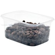 Transparent box for food without lid 250ml, 50pcs/pack