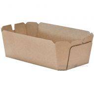 Brown corrugated carton box for berries 1000ml / 1L 186x115x60mm