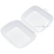 White 1-compartment thermo container 185x145x74mm, 125pcs/pack