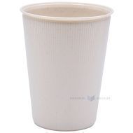 Пластиковый серый стакан для кофе многоразового использования 430мл диаметром 90мм PP 50х моек в посудомойке