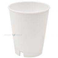 Reusable white drinking cup 250ml diameter 85mm