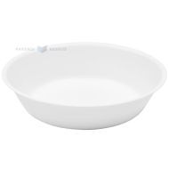 Reusable white plastic soup bowl 17,8cm PP 125x machine washable