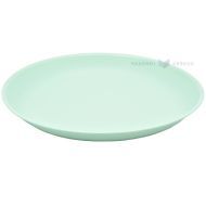 Reusable light green plastic plate 20,8cm PP 125x machine washable